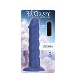 BMS – Addiction Fantasy – Unicorn Dildo – 8” – Blue bigger version